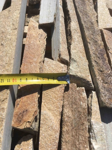 Горбушка златолит золотистый для облицовки купить в Звенигороде