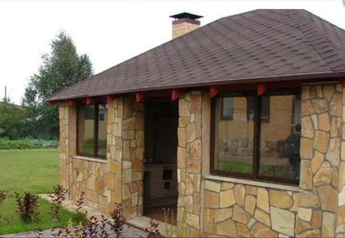 Плитняк златолит жёлтый золотистый для фасада 1,5-3см купить в Звенигороде