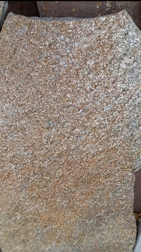 Плитняк златолит серебристый для цоколя, отмостки купить в Звенигороде