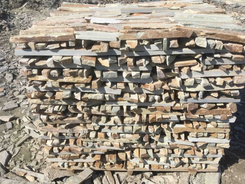 Горбушка златолит золотистый для облицовки купить в Звенигороде