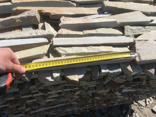 Горбушка златолит золотистый для облицовки купить в Звенигороде